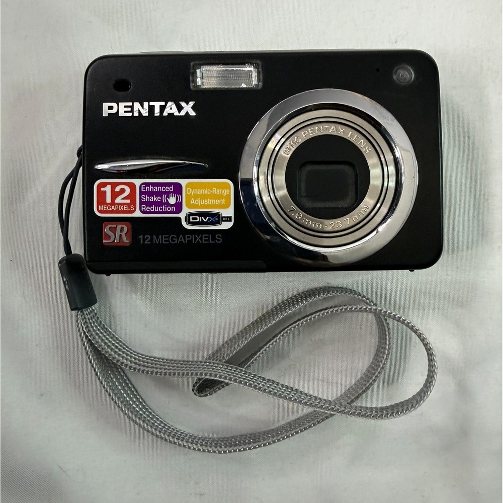 Parts Pentax Optio A40 12.0MP Compact Digital Camera Black 3x Zoom 2.5in USB